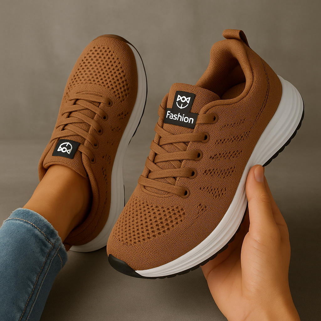 OrthoStep Åndbare Sneakers – Premium Ortopædisk Komfort og Støtte 2026